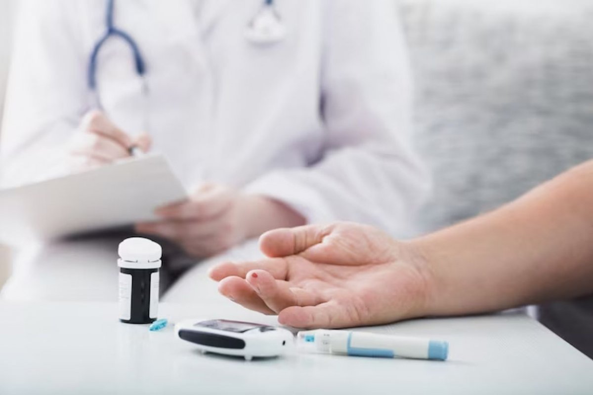 пациент с диабетом у врача