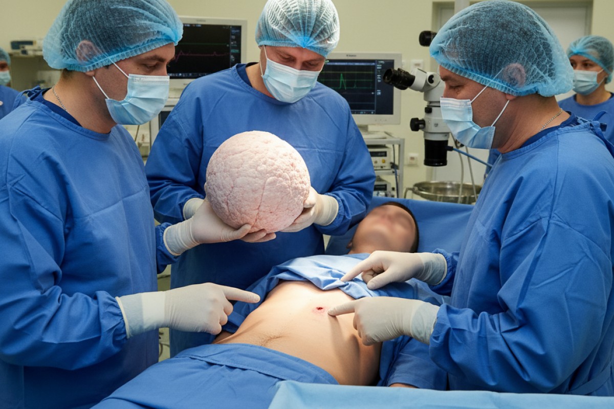 Во Владивостоке 18-летнему пациенту удалили опухоль надпочечника весом почти килограмм