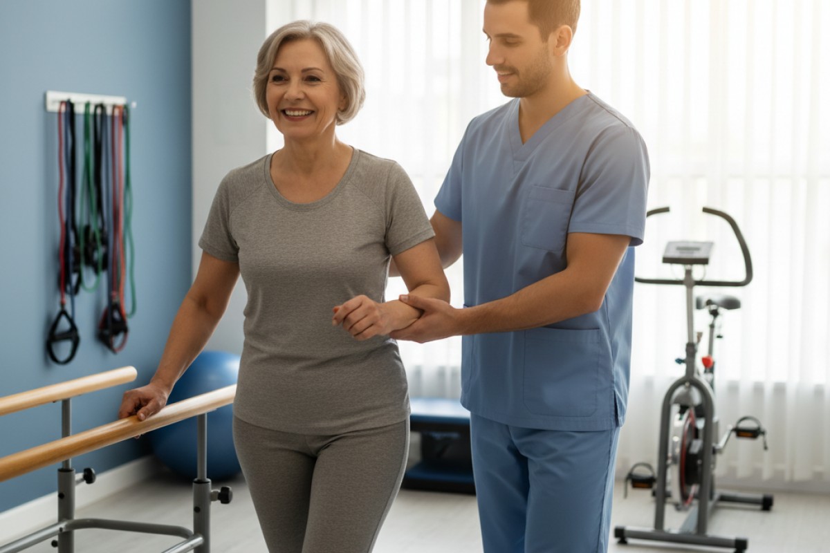 В Тюмени пациентка после ишемического инсульта проходит восстановление в медцентре