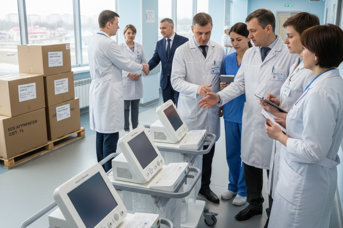 В Подмосковье 29 медучреждений оснастят новыми аппаратами ЭКГ