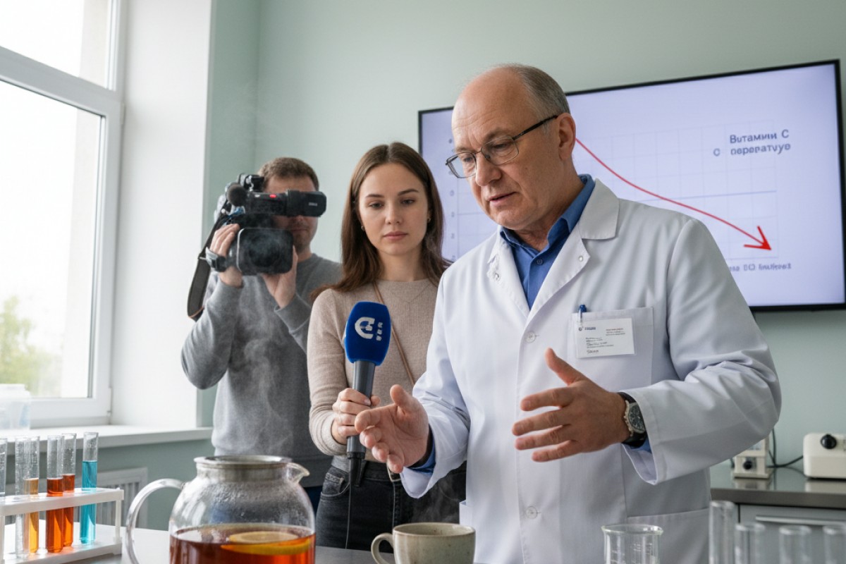 Доцент Тарасов: витамин С в лимоне разрушается при добавлении в горячий чай