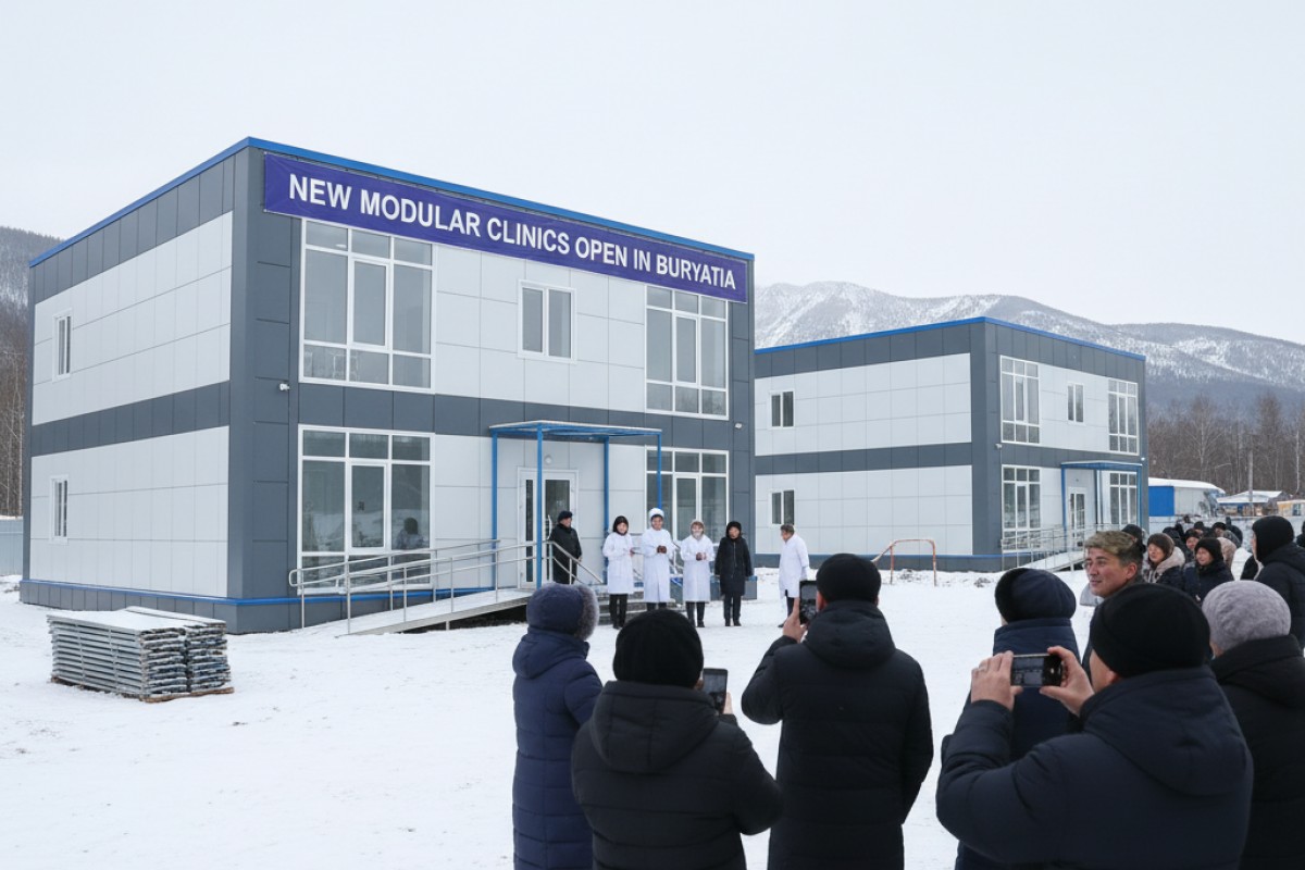 В Бурятии начали работу две новые модульные поликлиники