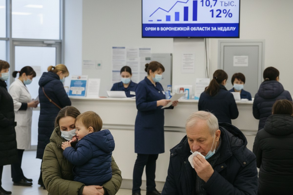 В Воронежской области за неделю зарегистрировано свыше 10,7 тысячи случаев ОРВИ