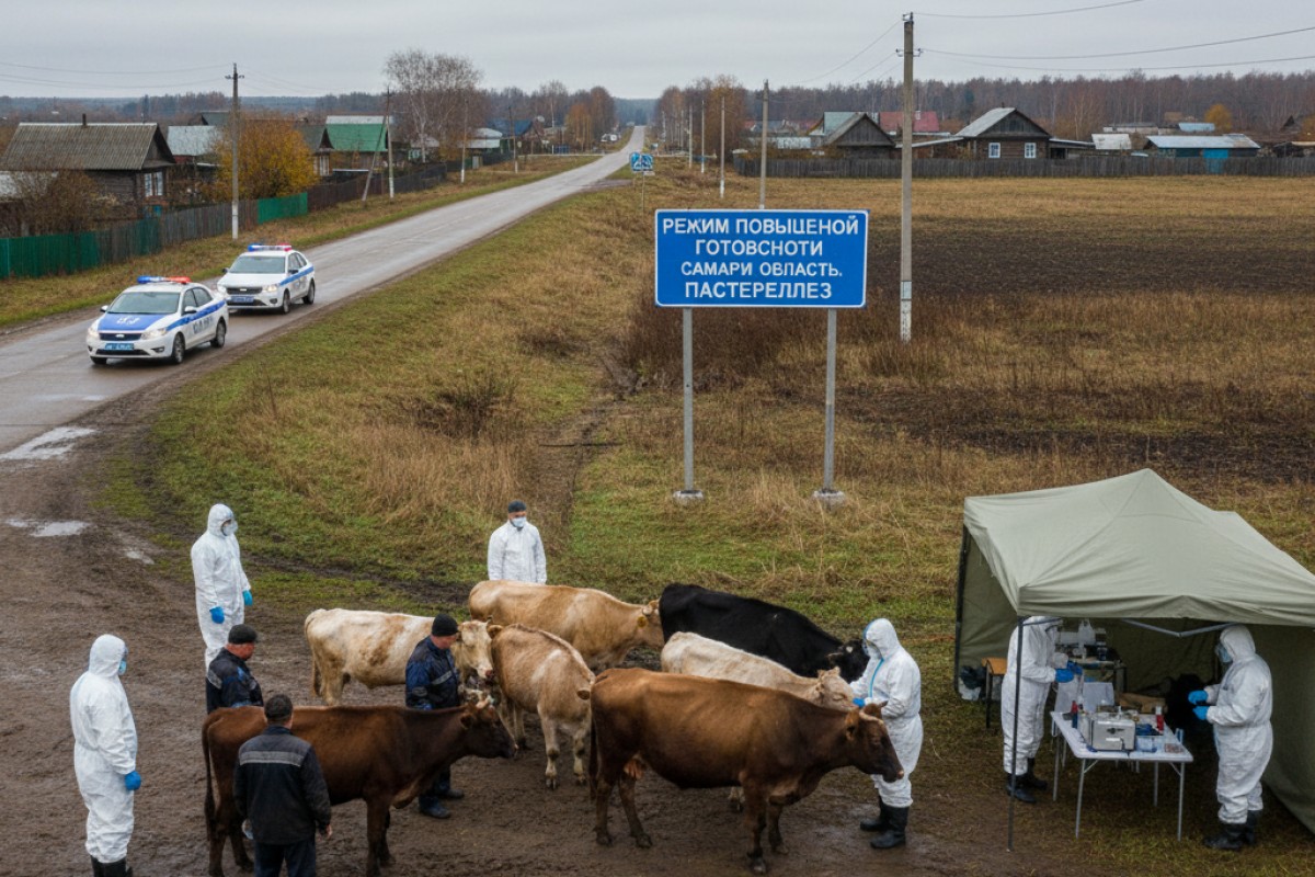 В Самарской области установлен режим повышенной готовности из-за очага пастереллеза