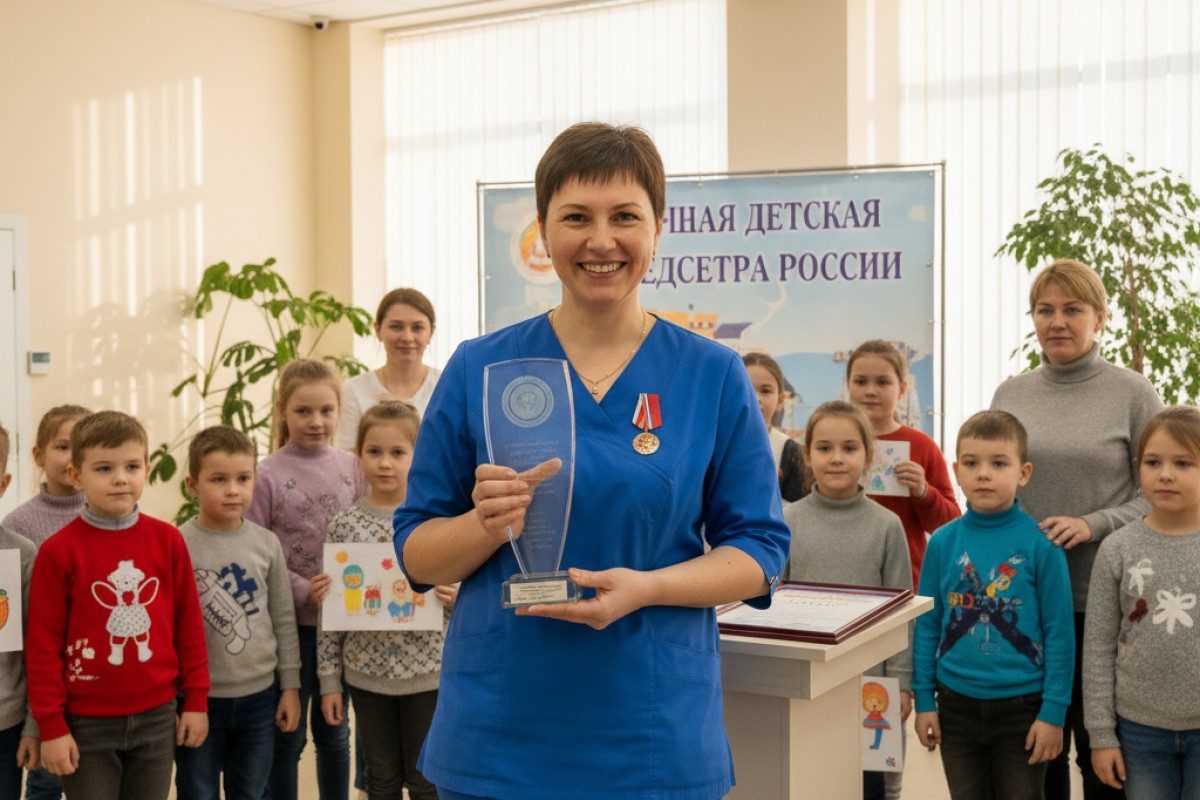 Наталья Кустова из Красноярска признана лучшей детской медсестрой России