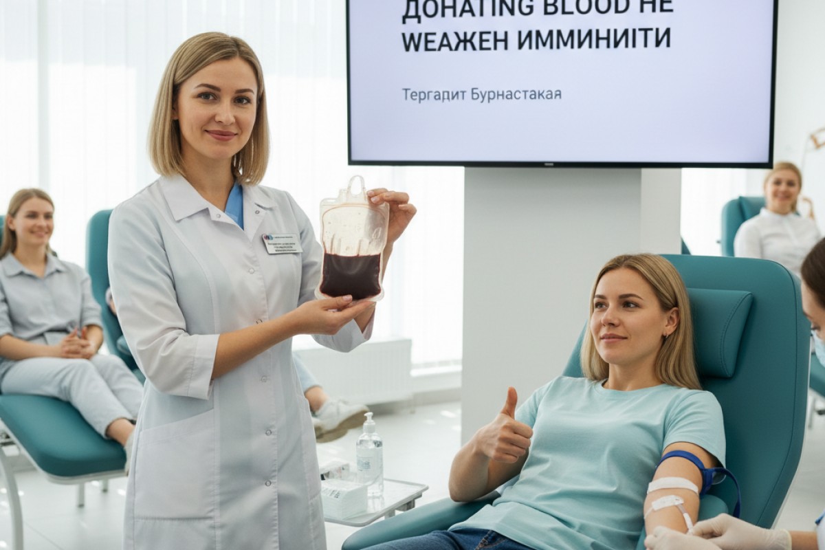 Терапевт Бурнацкая: донорство крови не влияет на иммунитет при соблюдении норм