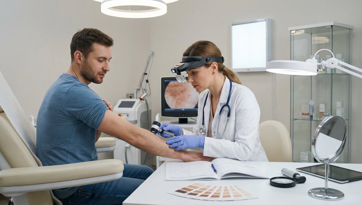 первичная консультация врача-косметолога осмотр и диагностика кожи