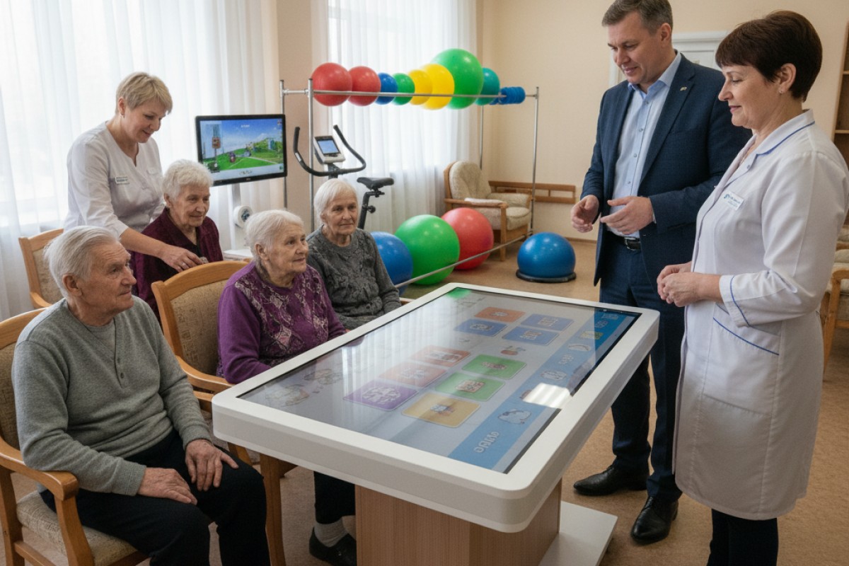 В Костроме дом-интернат получил оборудование для тренировки когнитивных функций